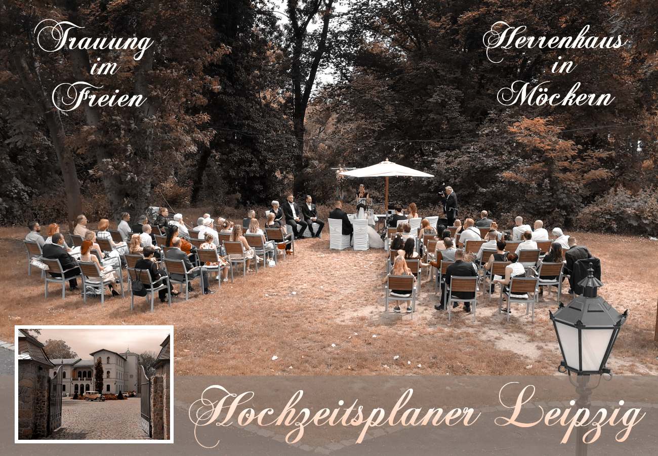 Hochzeitslocation fr Trauungen im Freien - Herrenhaus Mckern Leipzig 